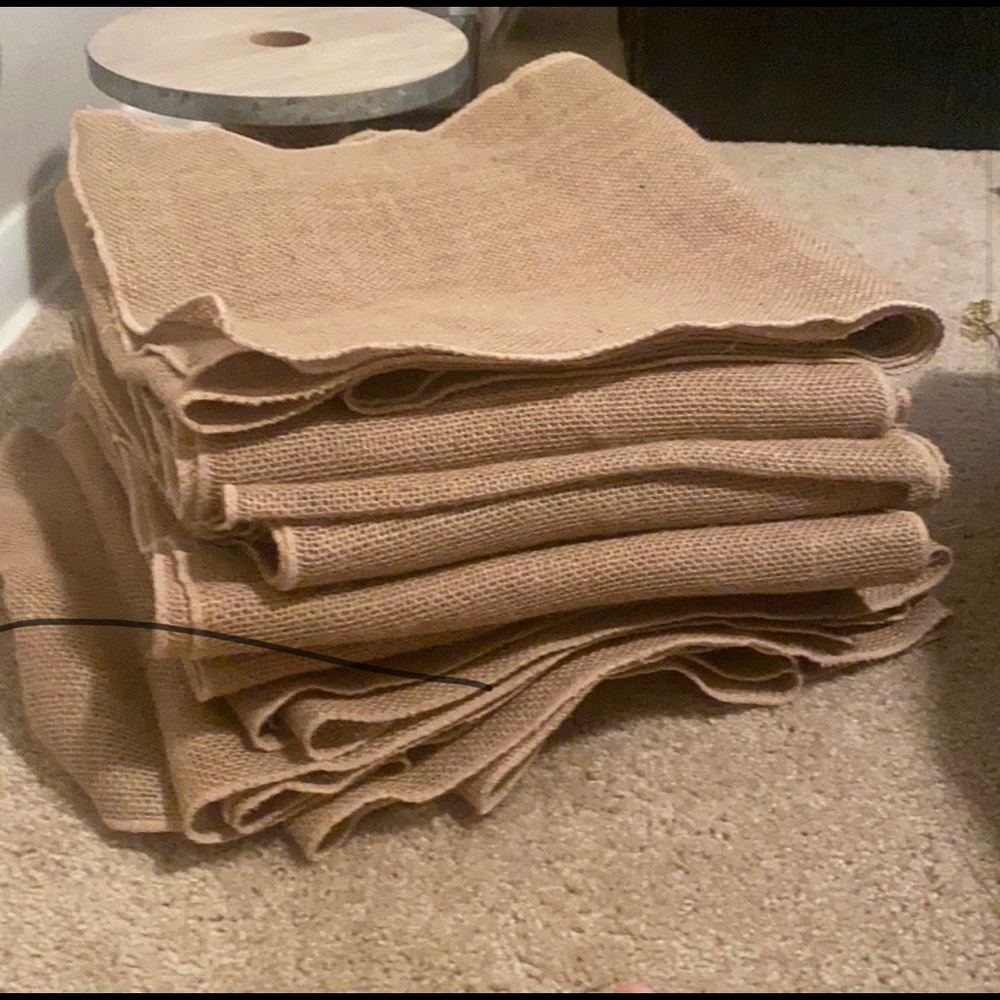 5 Burlap Table Runners 106” Long - Brand New Never Used